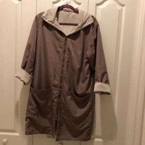 Pal-A-Jak reversible raincoat with hood and pockets